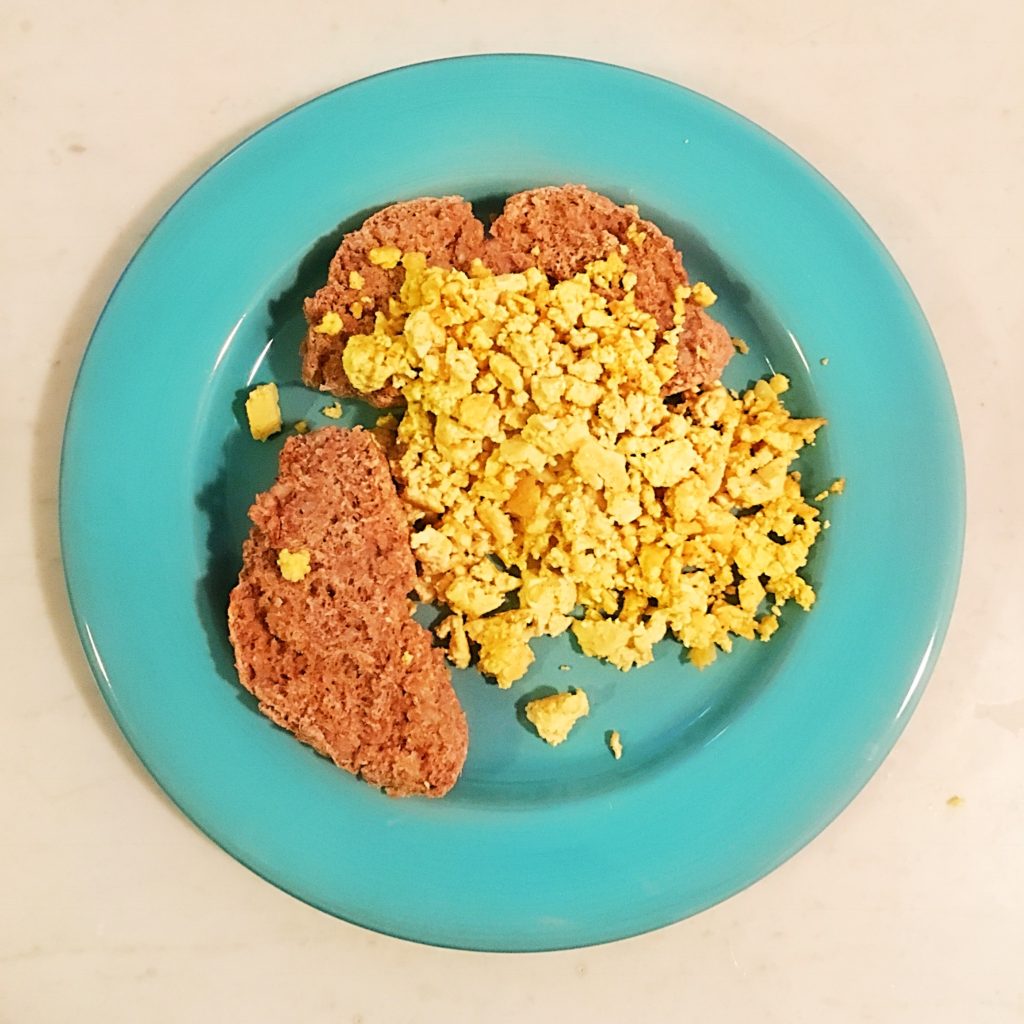 veganistische scrambled eggs