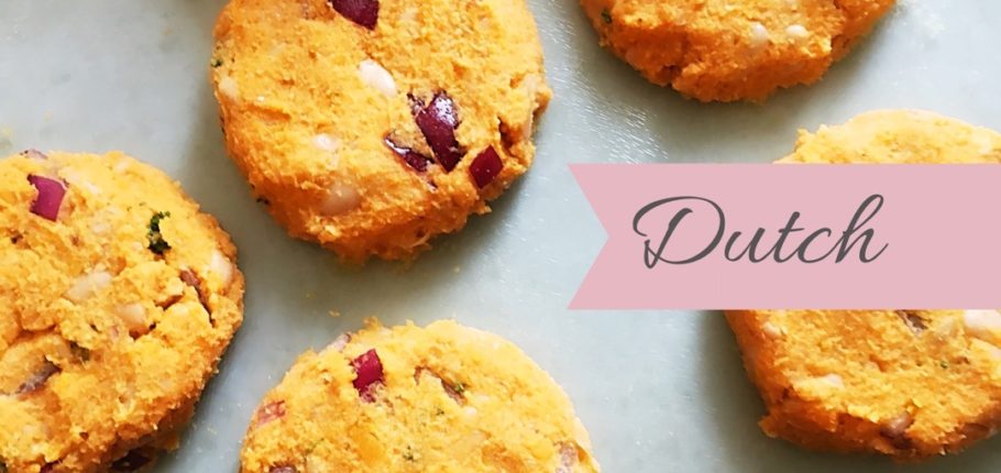 veganistische zoete aardappelburger