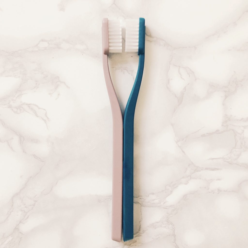 tandenborstel van gerecycled plastic