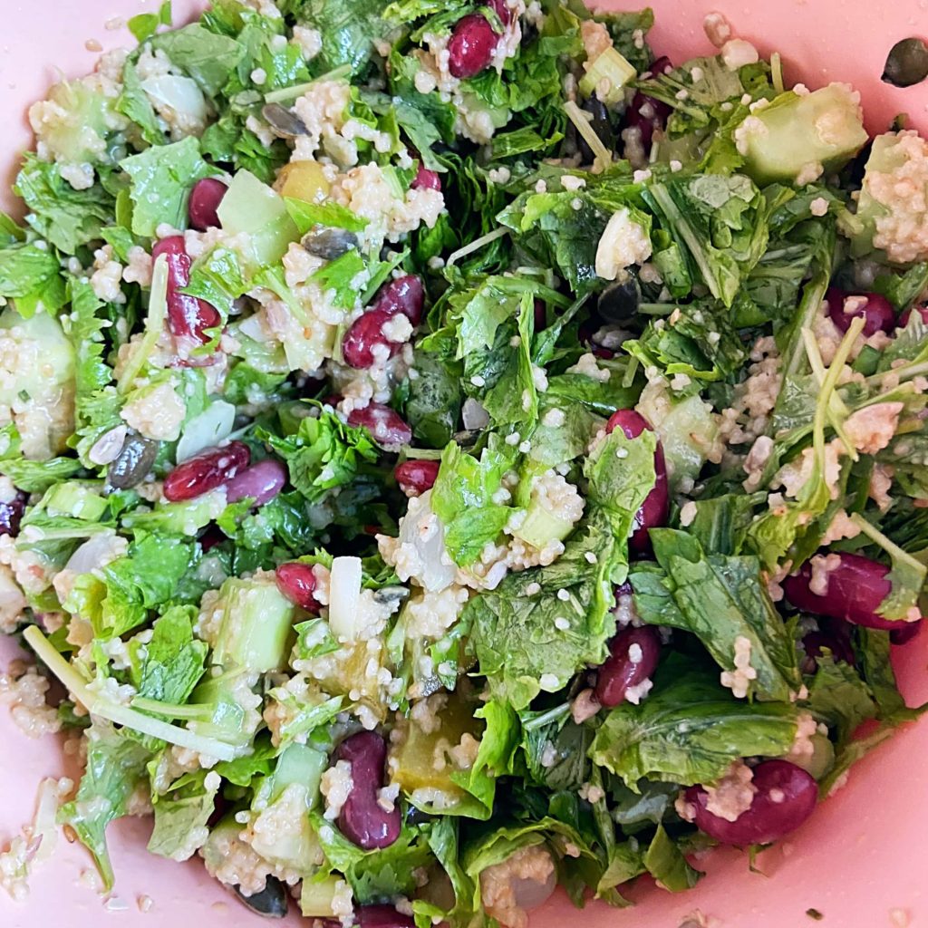 seizoensgroenten salade