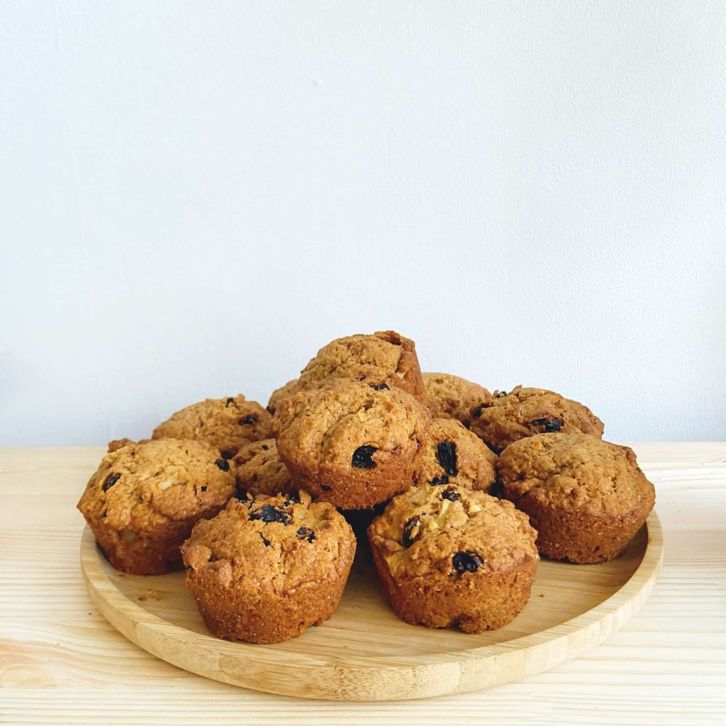 veganistische appeltaart muffins