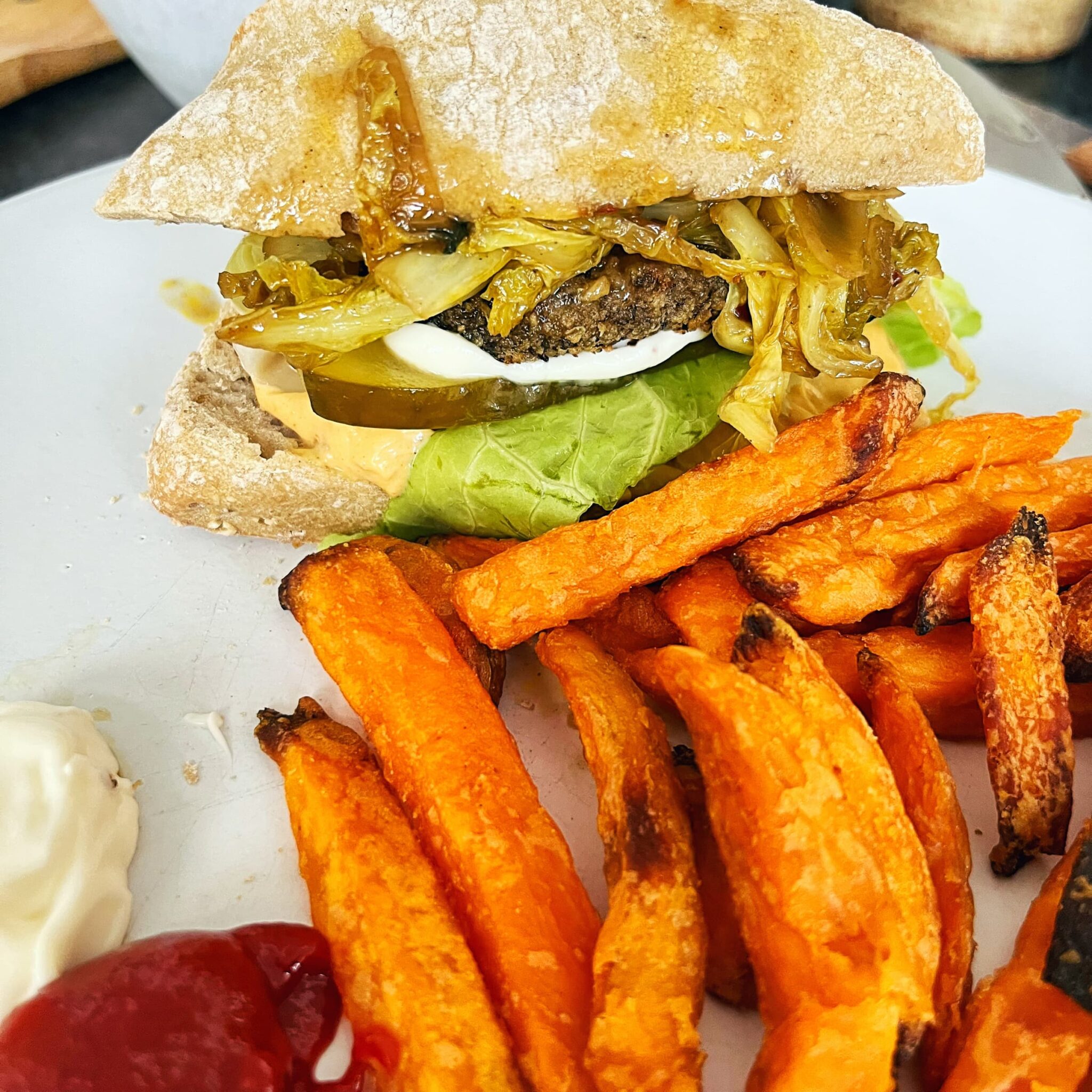 Lekkerste vegan burger OOIT! De groene mama burger!