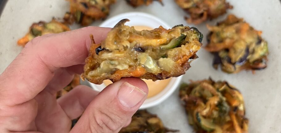 gefrituurde groente koekjes