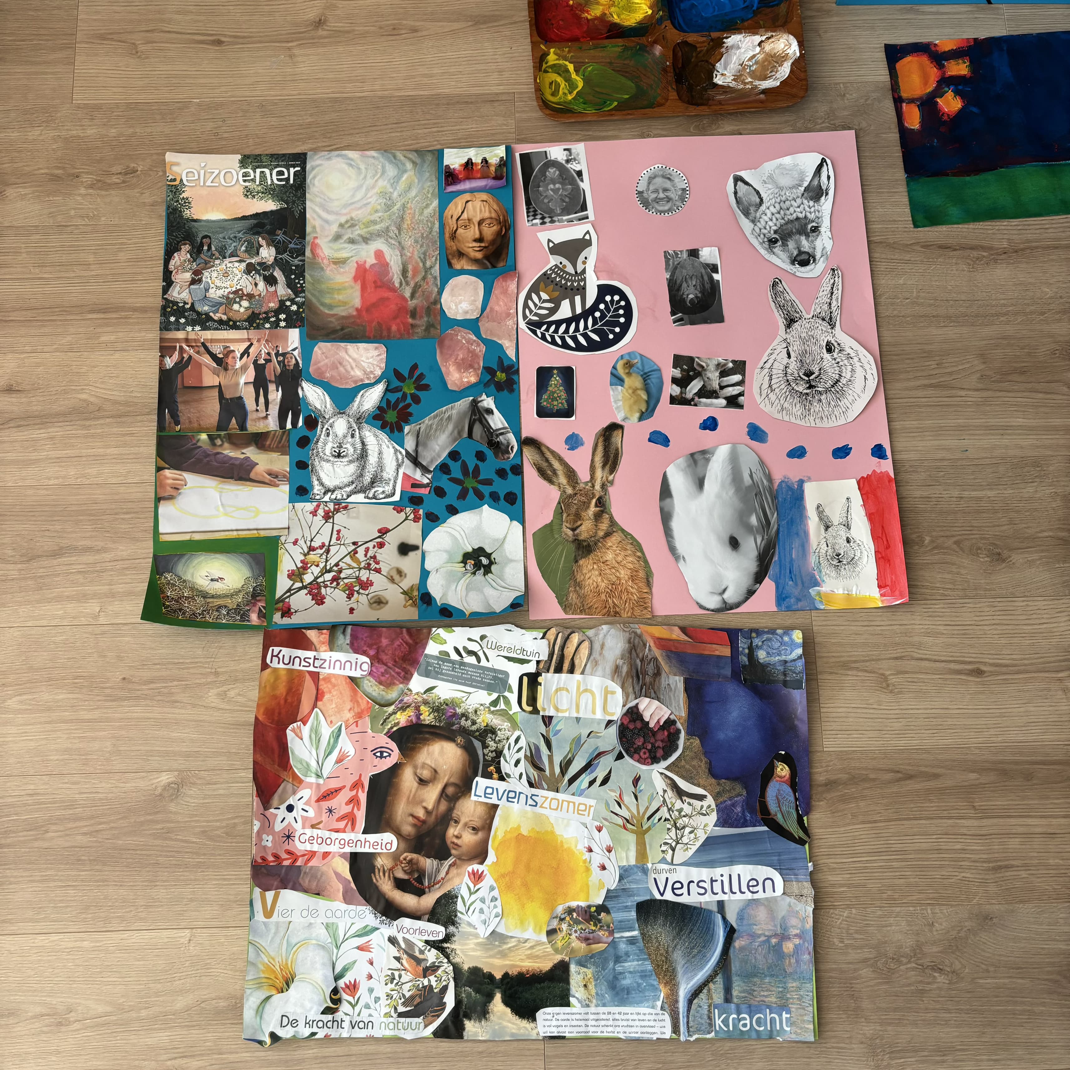 collages maken met kinderen