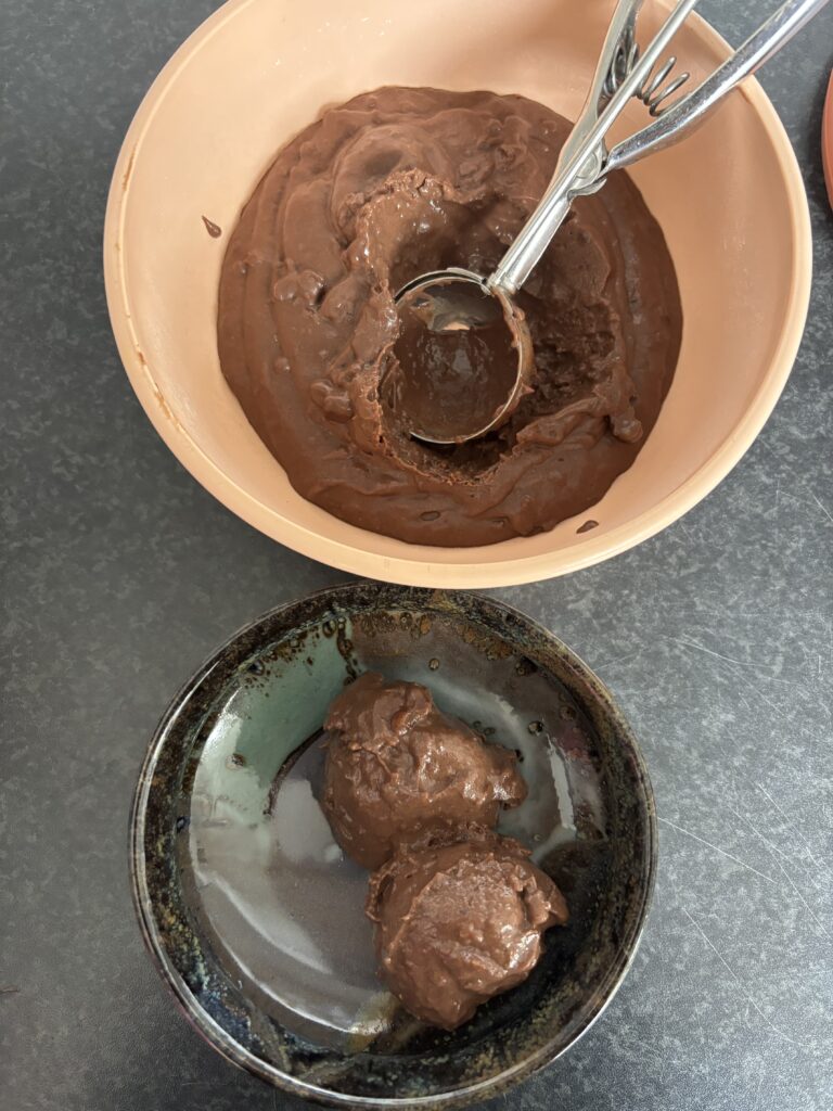 vegan chocolade ijs