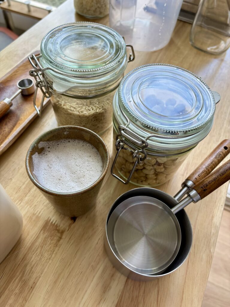 Vegan hazelnoot rijstmelk