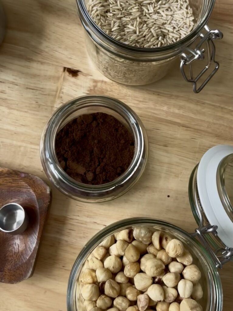 Vegan hazelnoot rijstmelk