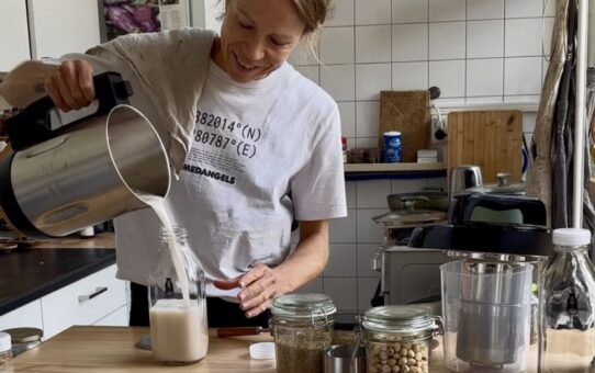 Vegan hazelnoot rijstmelk