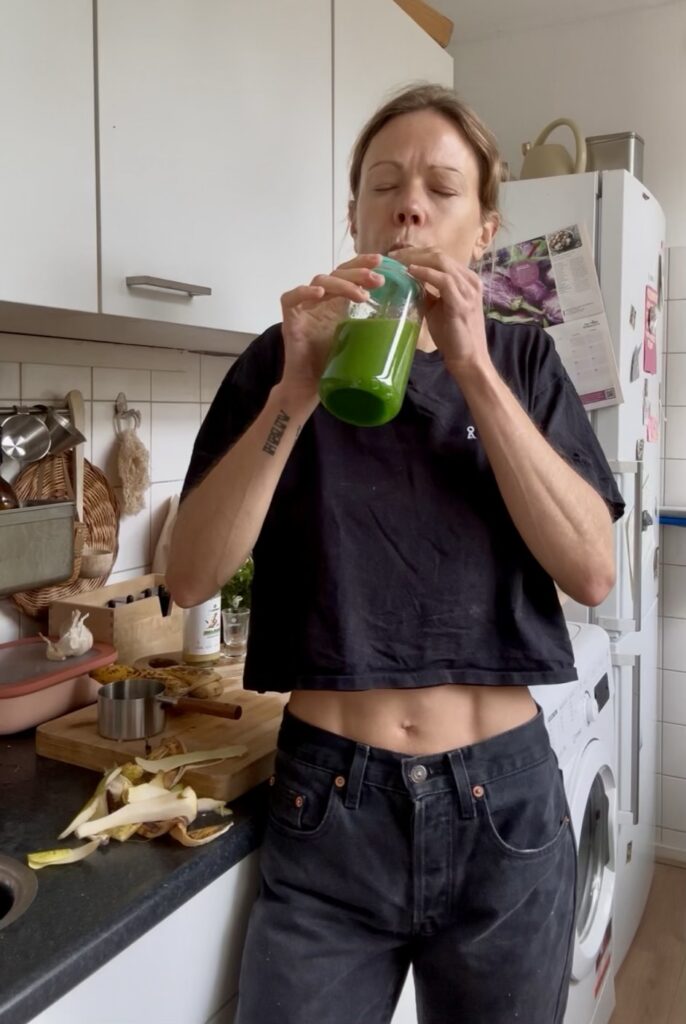 Vegan spinazie gember smoothie