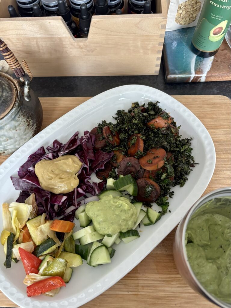 Romige vegan avocado dip
