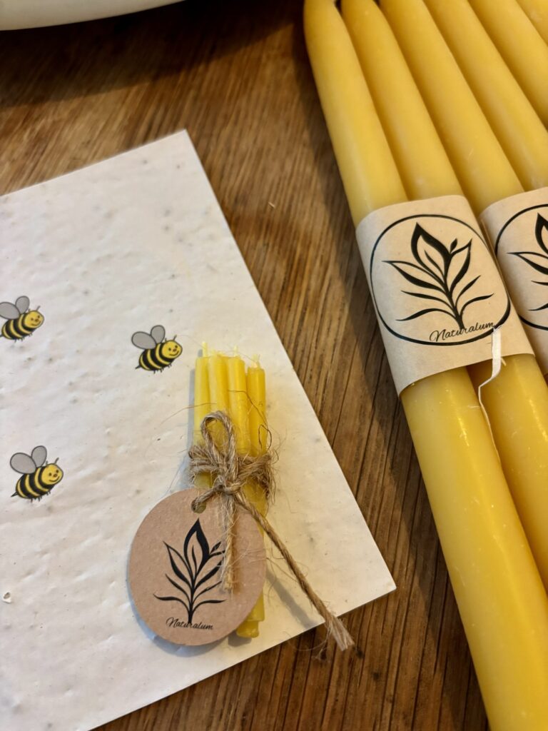 Naturalum bijenwas kaarsen