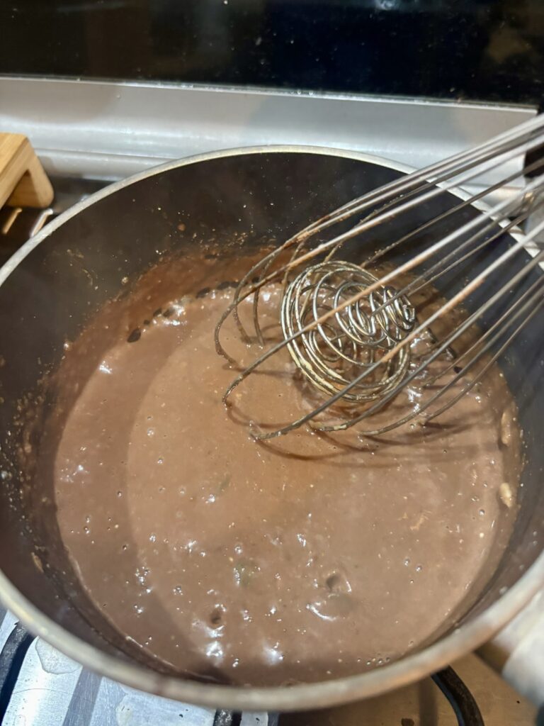 Chocolade griesmeelpap