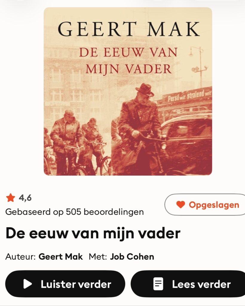 De eeuw van mijn vader luisterboek