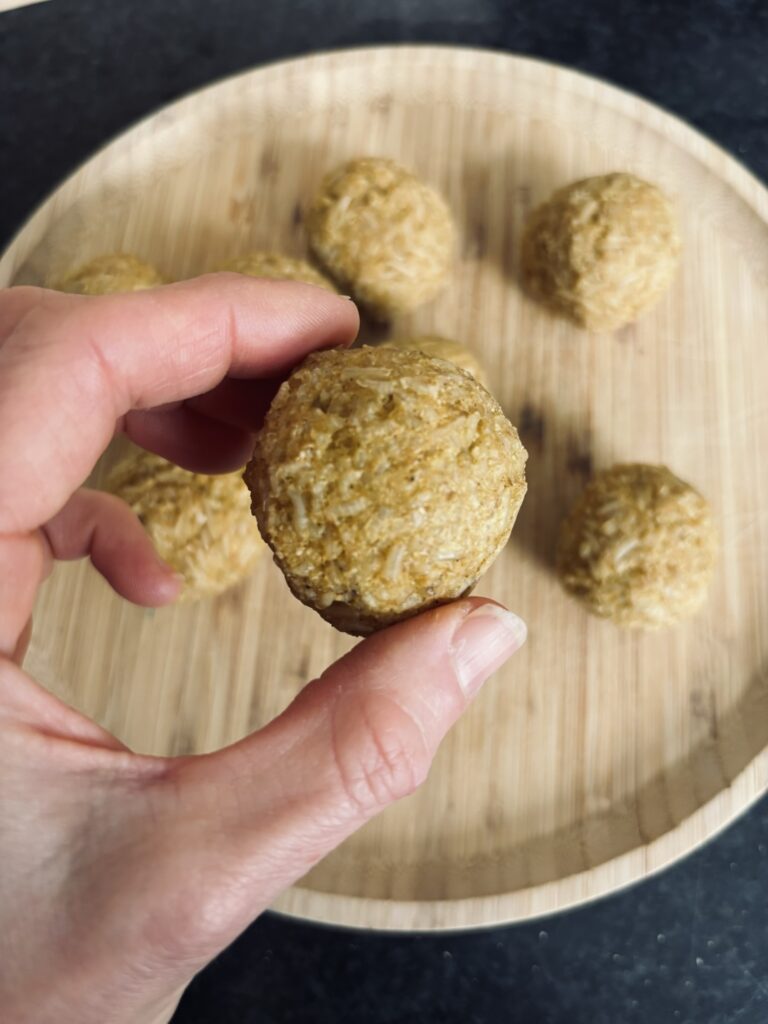 Vegan rijstballetjes maken