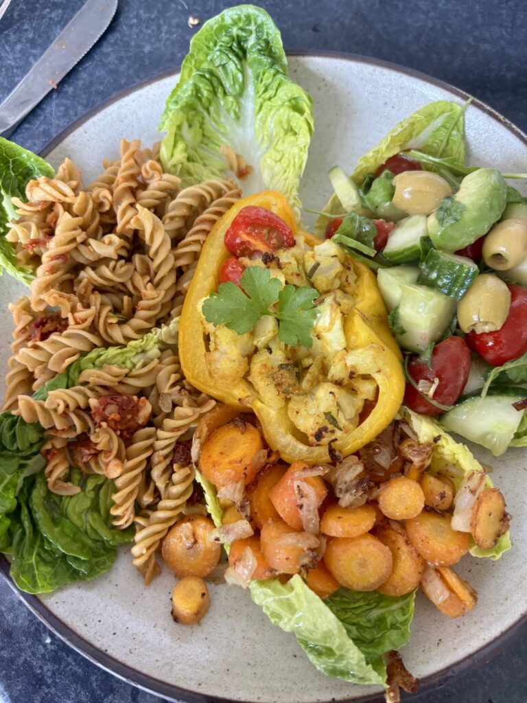 Vegan pesto pasta 