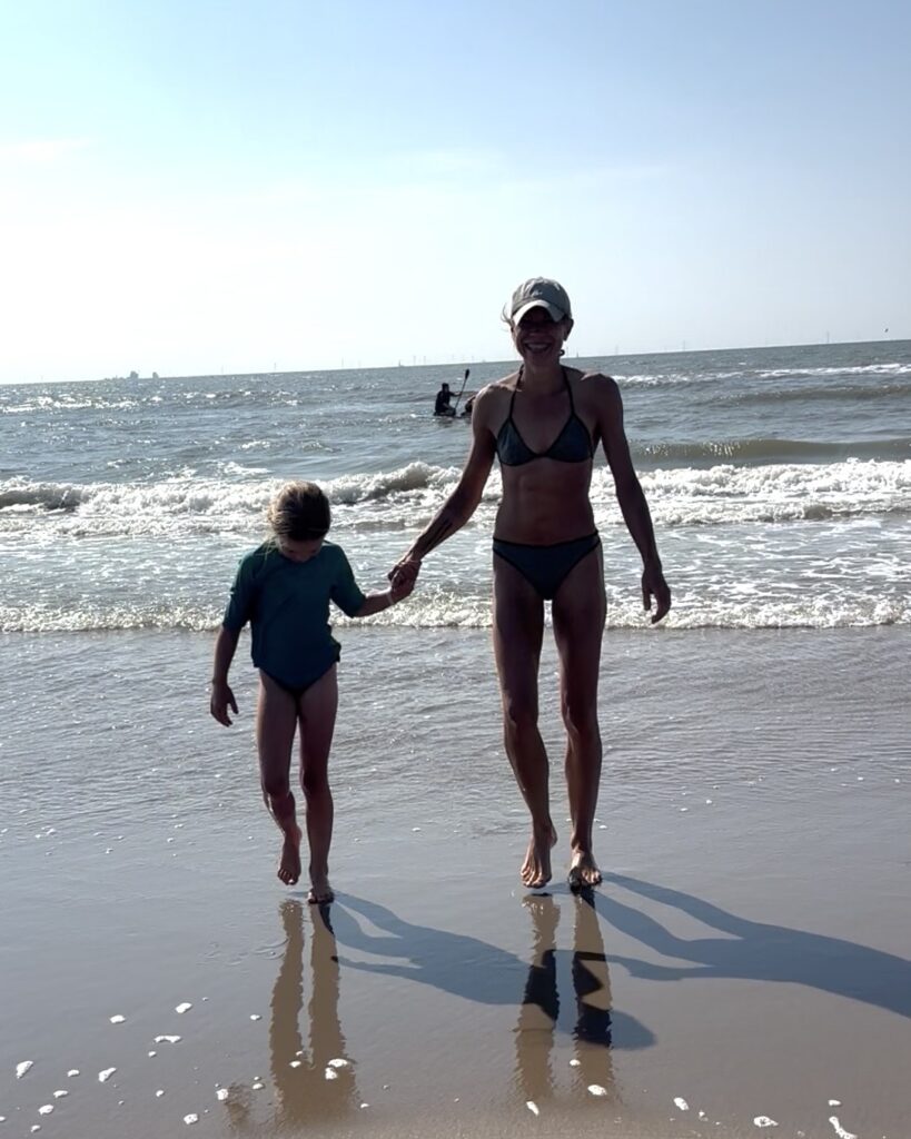 De groene mama in de zomer